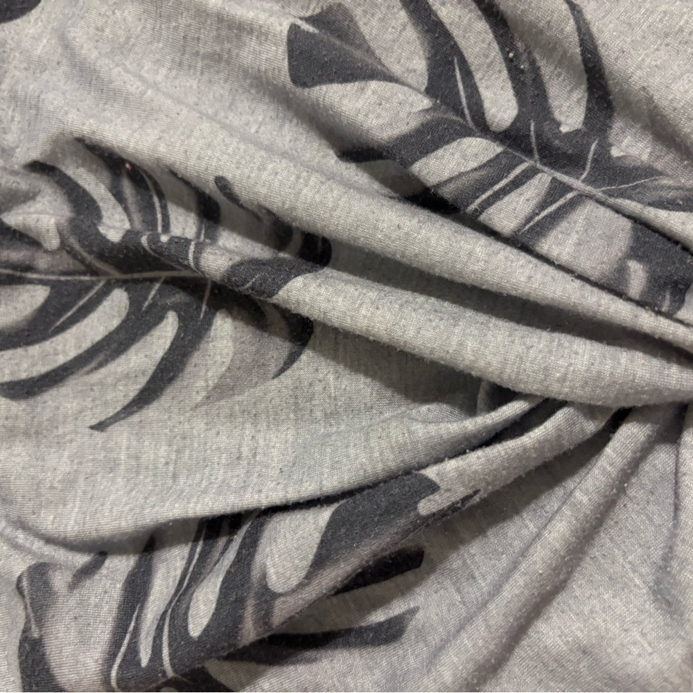 tropical palm leaf print dress size large - Picture 5 of 5